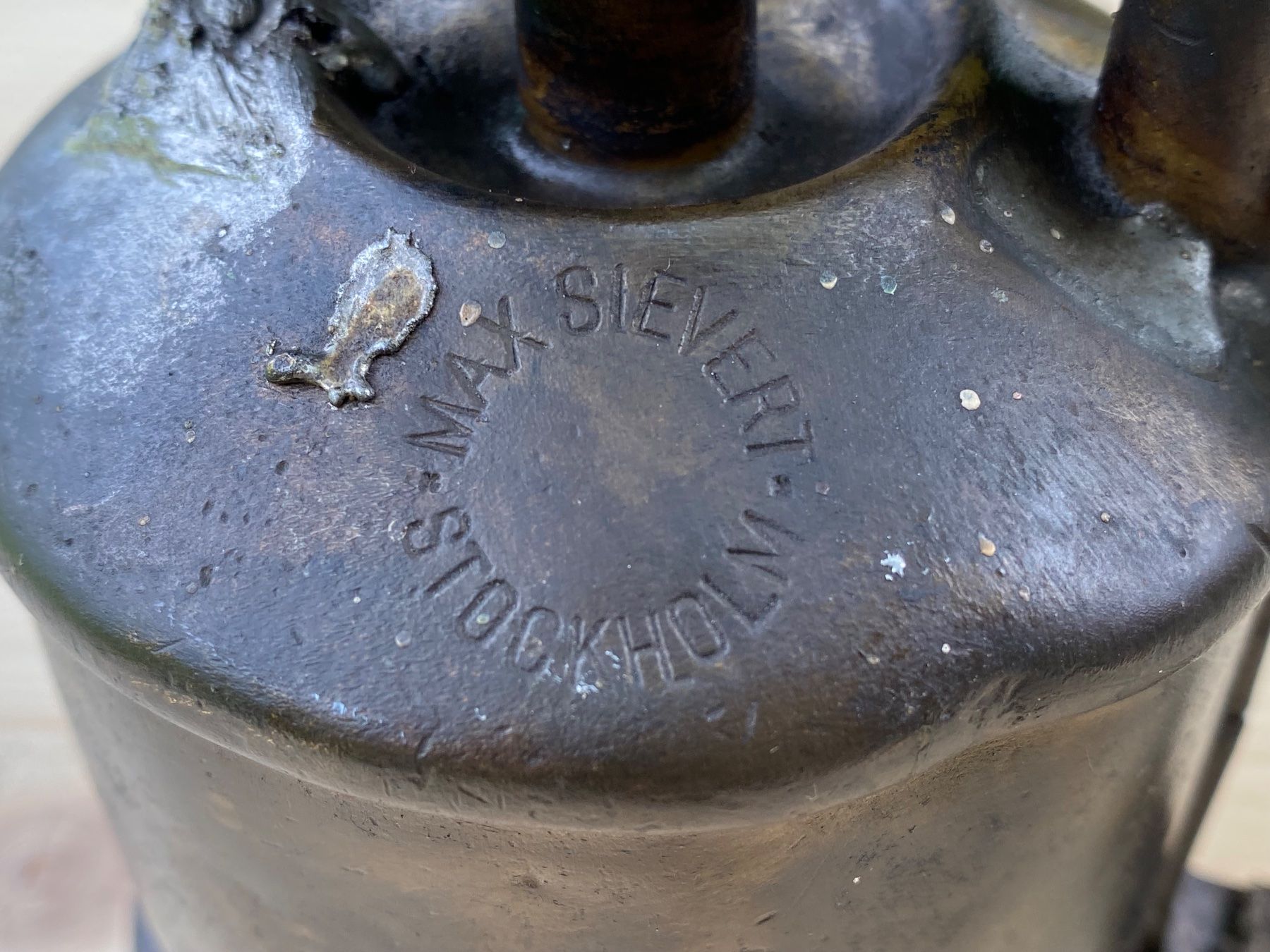 Tutti gli attrezzi: alte Lötlampe Max Sievert Stockholm – Usato da Feldbach venduto da Olive1 7