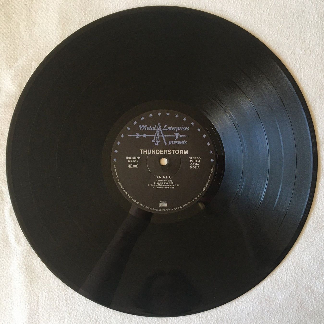 Schallplatten: Thunderstorm – S.N.A.F.U. - LP - 1989 - First Press – Gebraucht aus Uster von Zardodel 2