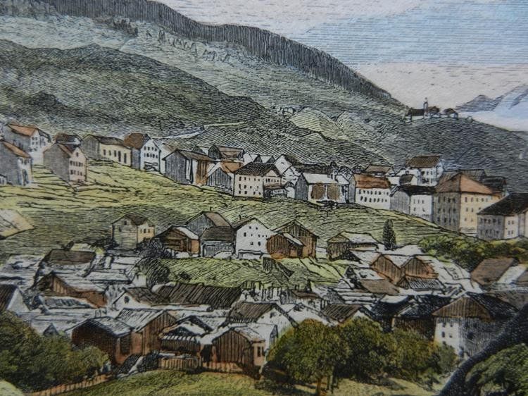 Gravures: Scuol Schuls koloriert – D'occasion à Risch par Rischli15 9