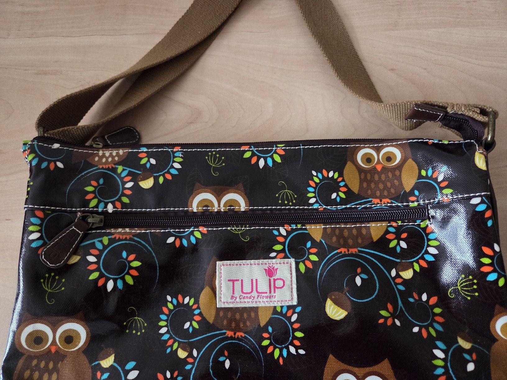 Tulip Borse da donna: Tasche Marke Tulip im Eulen Design  – Usato da Winterthur venduto da katzen07 1