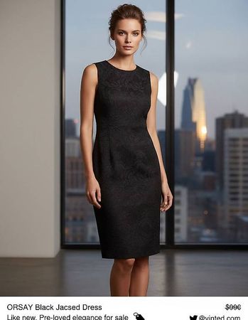 Schwarzes Kleid von Orsay