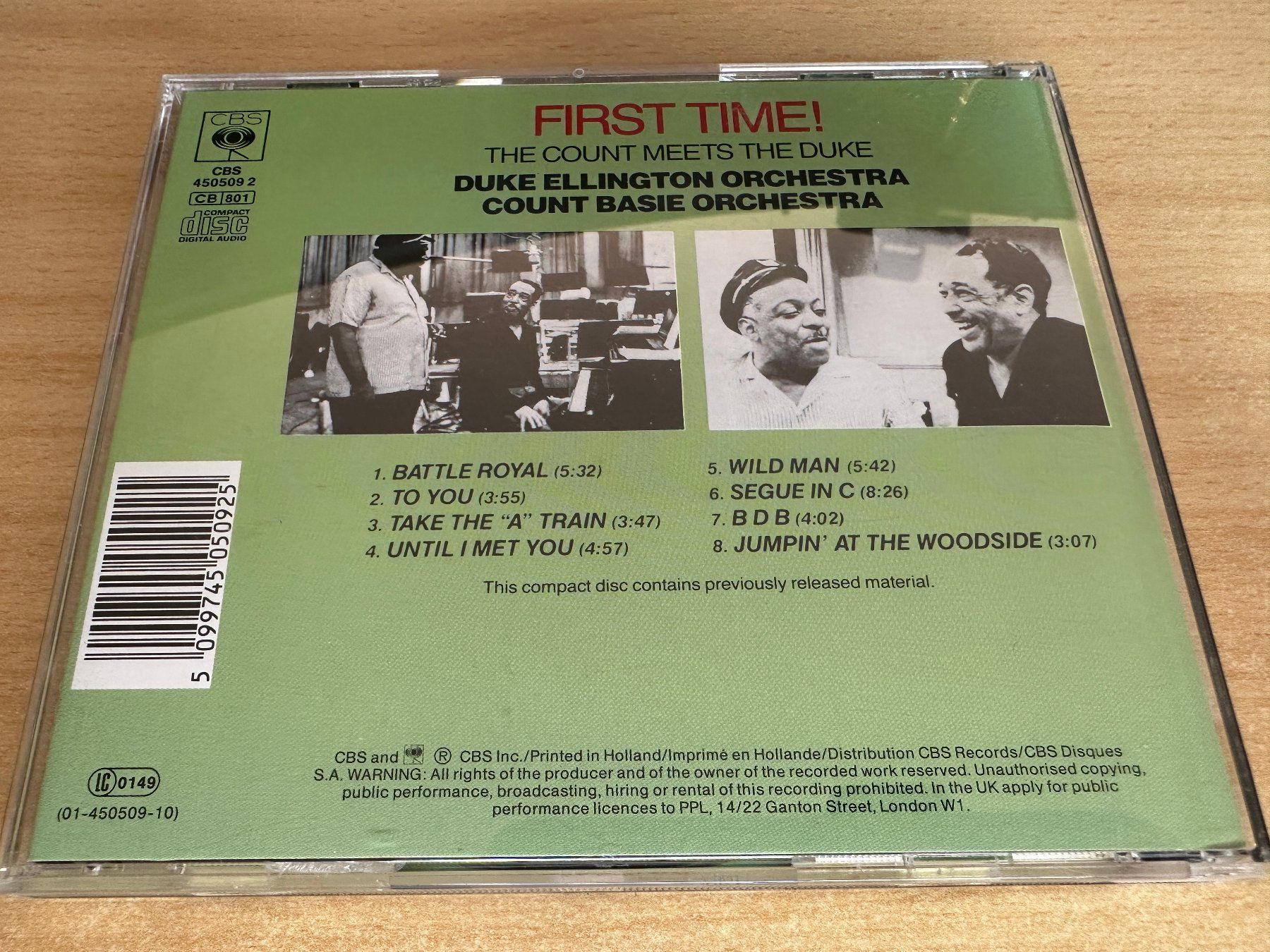 CD: G7 Duke Ellington Orchestra Count Basie Orchestra First Time – Usato da Rikon im Tösstal venduto da Alpenmutz 1