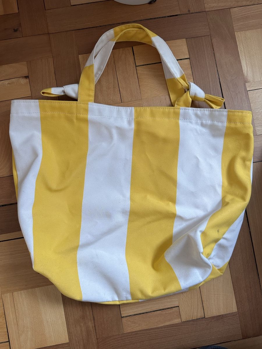 Taschen: Monocle striped beach bag – Gebraucht aus Zürich von Haafaa
