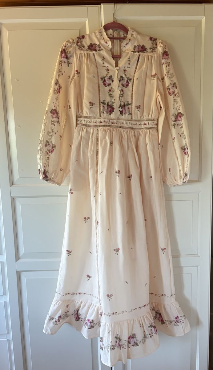 Vestiti: Floral Linen Blend Midi Dress – Nuovo (secondo la descrizione) da St.Josefen venduto da lop_lh8d 3
