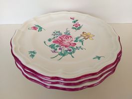 GIEN FRANCE 3 x assiettes en céramique / Keramik Teller