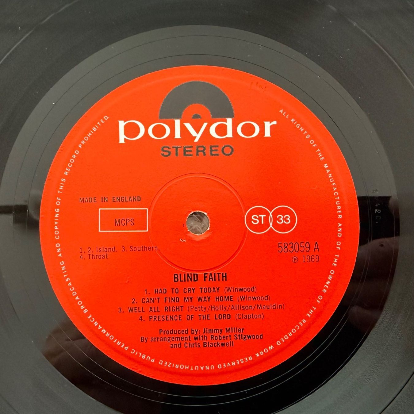 Schallplatten: BLIND FAITH - BLIND FAITH – Gebraucht aus Zürich von fehlton 4