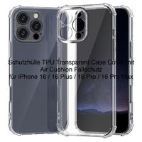 iPhone 16 Pro Schutzhülle Soft Hybrid Cover Case Transparent