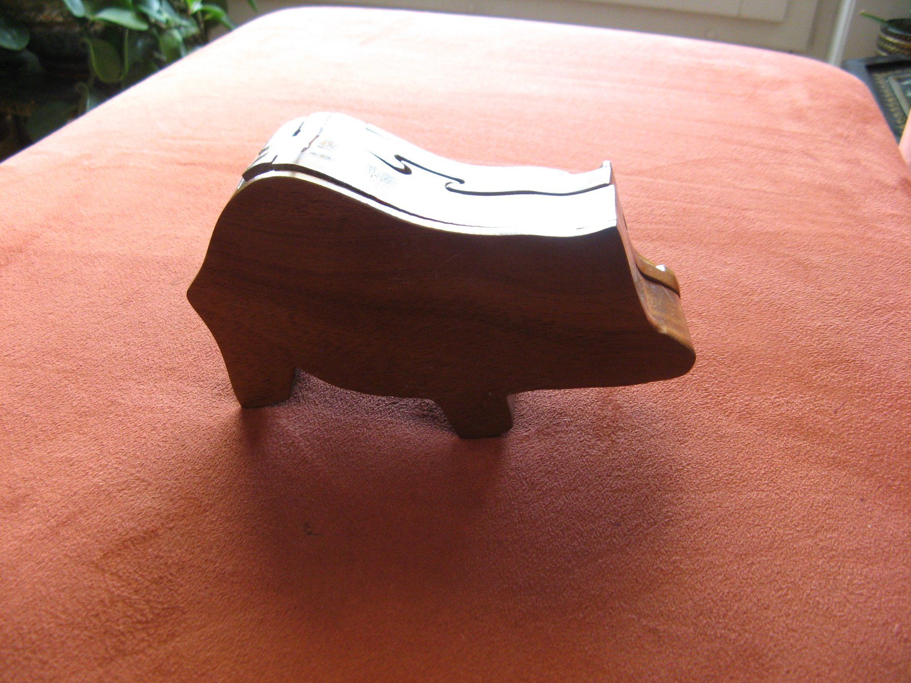 Statuette: Holzbox Säuli mit Geheimfach – Usato da Zürich venduto da apil 1