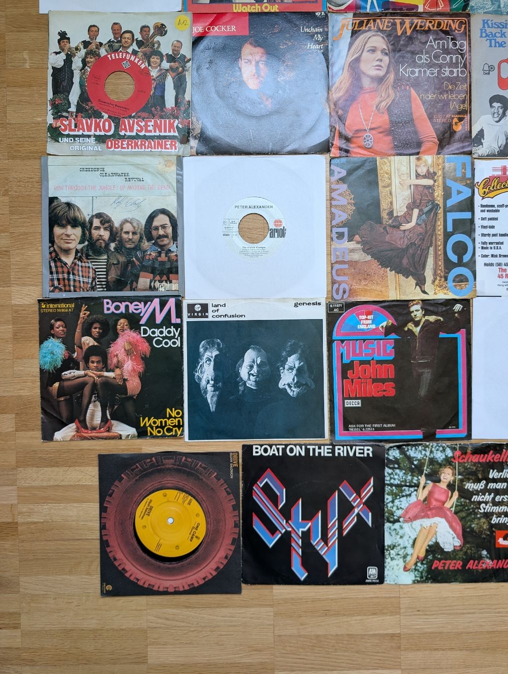 Schallplatten: Vinyl Singles Sammlung (24er-Set) – Gebraucht aus Widnau von angiel02 4