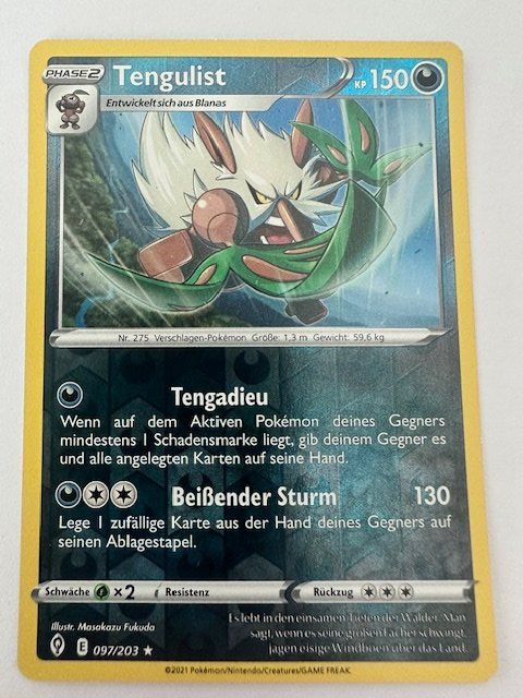 Pokémon Carte collezionabili: Tengulist - Reverse Holo - Pokemon – Nuovo (secondo la descrizione) da Nussbaumen AG venduto da Pika-Shop