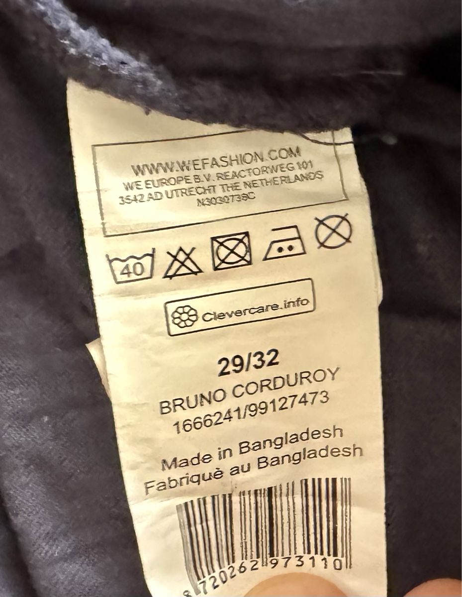 We Hosen: Chinohose Manchesterstoff blau WE – Gebraucht aus Basel von superbusi 4
