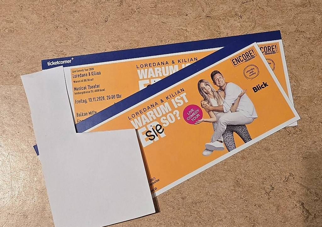 Tickets: Comedy mit Loredana&Kilian – Neu und originalverpackt aus Wölflinswil von EsHoernli