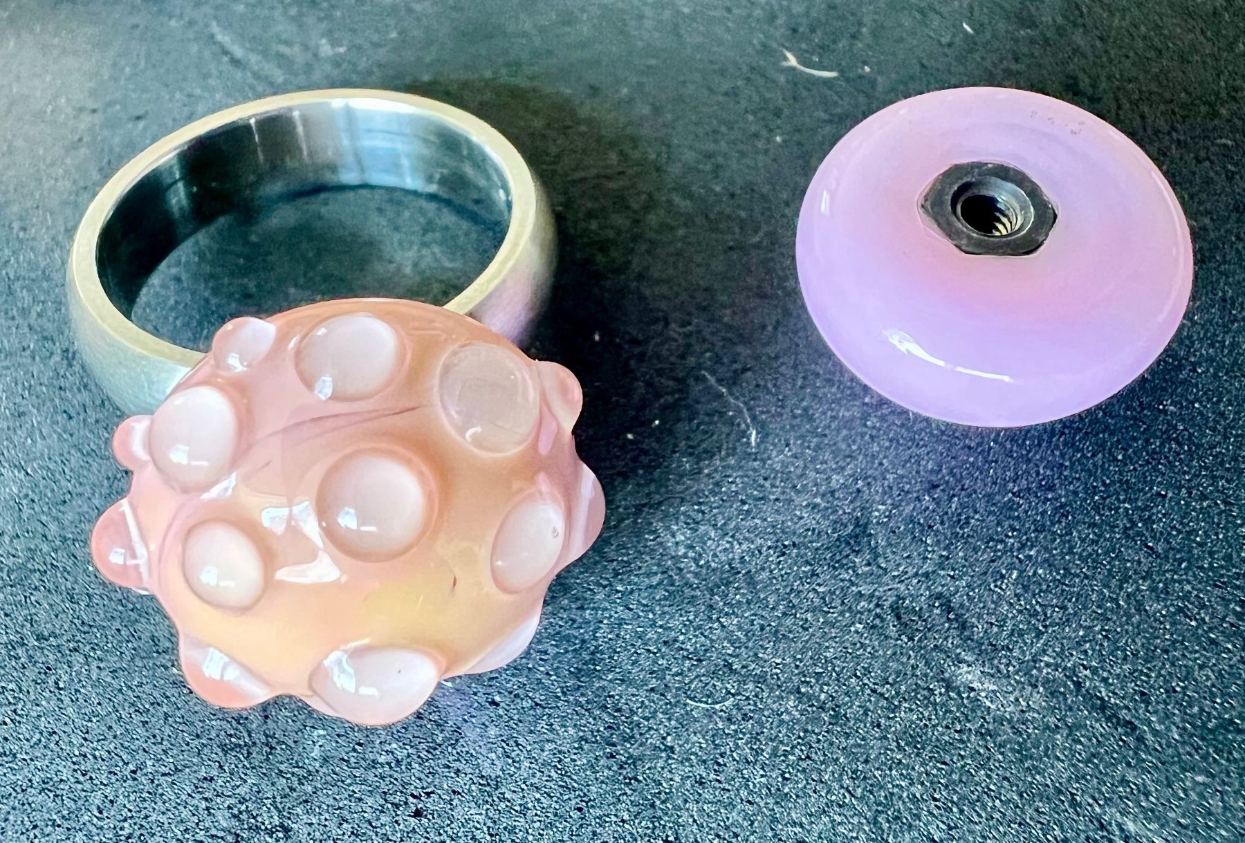 Anelli: Murano Zauberring mit Wechselköpfen- verspielt & einzigartig – Usato da Ruswil venduto da artbyhand 1