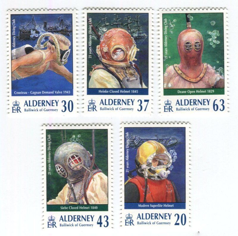 Alle Briefmarken: Briefmarken "Taucher". Alderney – Neu und originalverpackt aus Basel von Butsch5