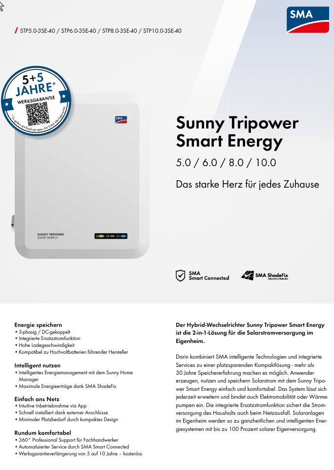 Onduleurs: SMA Sunny Tripower 8.0 Smart Energy – Neuf avec emballage d'origine à Luzern par CKW_Luzern 1