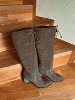 Luxus Calvin Klein Leder Winter- Stiefel gefuttert Gr. 39