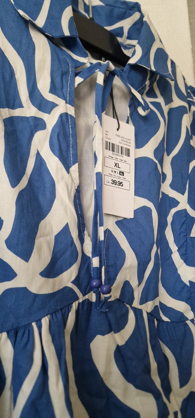 Vestiti: Kleid blau weiss, XL Neu – Nuovo e nell'imballaggio originale da Romanshorn venduto da REALJessiB 3