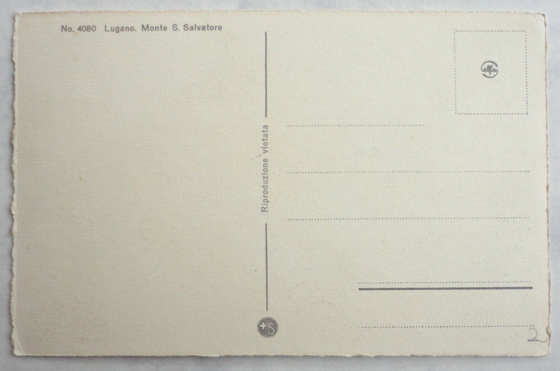 Cartoline postali: Lugano, Monte S. Salvatore – Usato da Fétigny venduto da Billy2miny 1