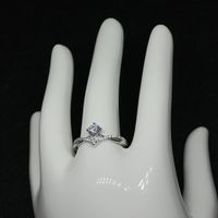 Moissanite Ring, Silber 0.5ct - Gr. 62 Zertifikat