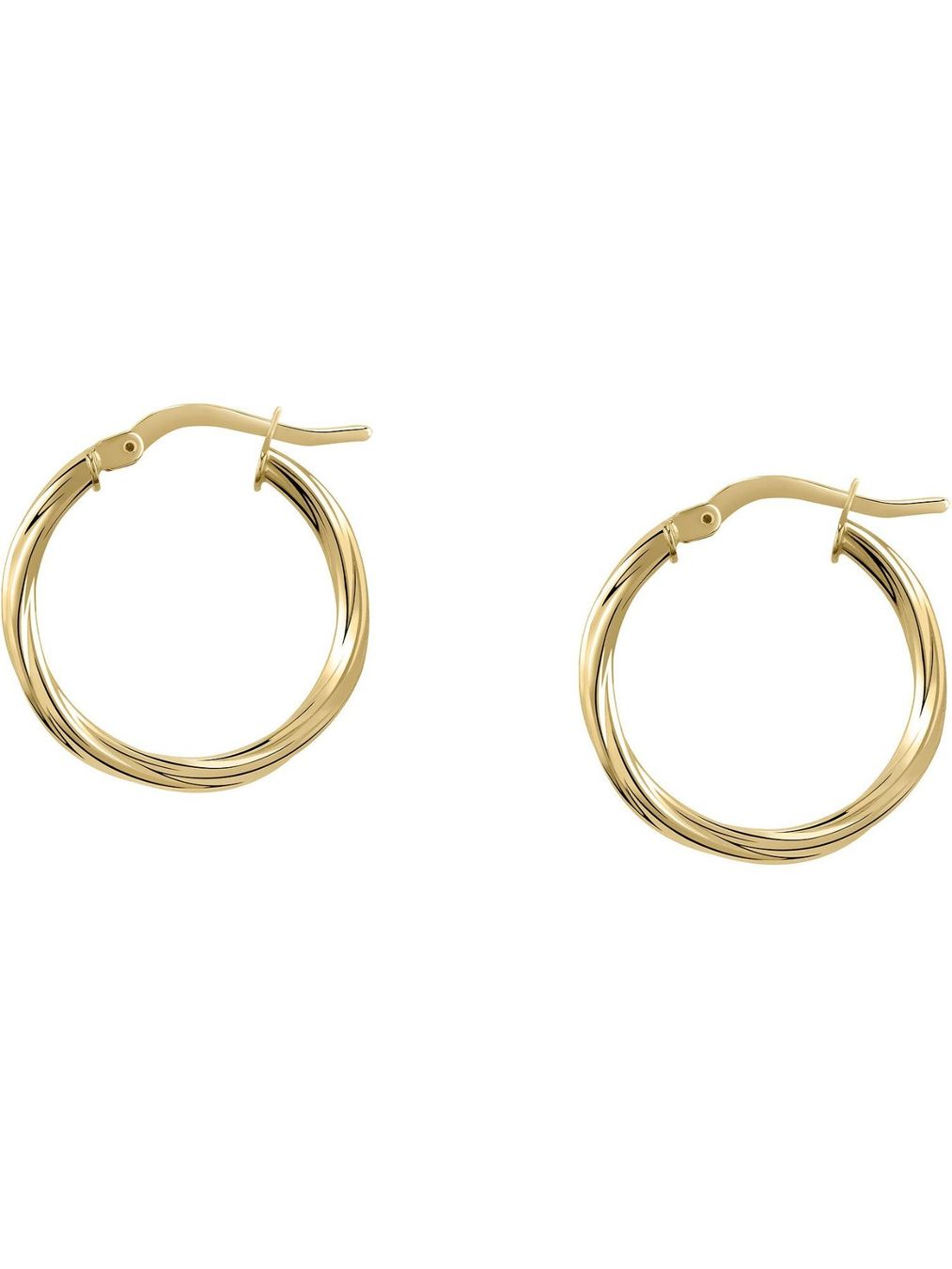 Ohrringe & -stecker: Creolen 375er Gelbgold – Neu und originalverpackt aus Hemmental von Royalgold 1