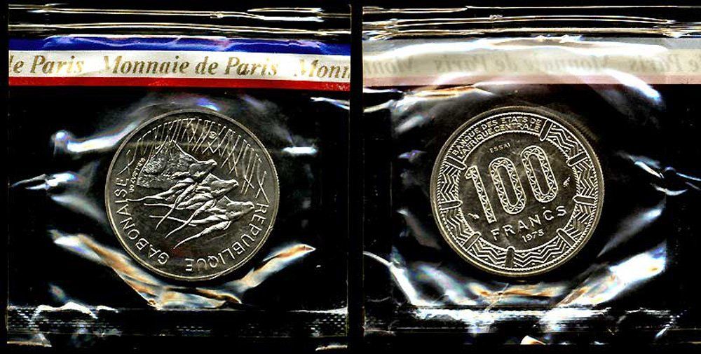 Tutti le monete: Gabun, 100 Francs 1975, ESSAI – Usato da Chiasso venduto da Novamarketing