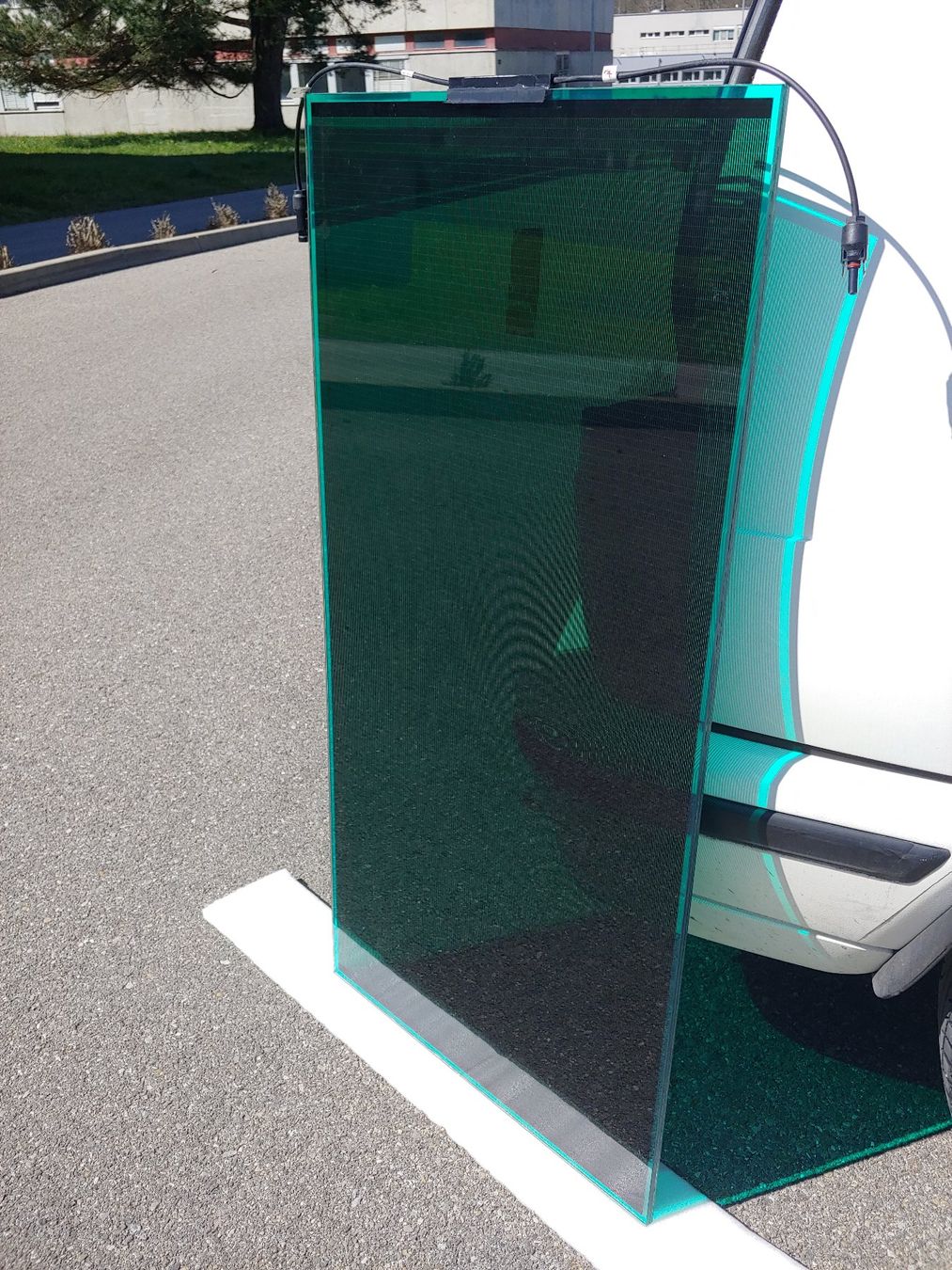 Dispositivi a energia solare: PV Solarpanel Module semitransparent Dünnschicht Restposten – Nuovo (secondo la descrizione) da Marly venduto da G-blitz