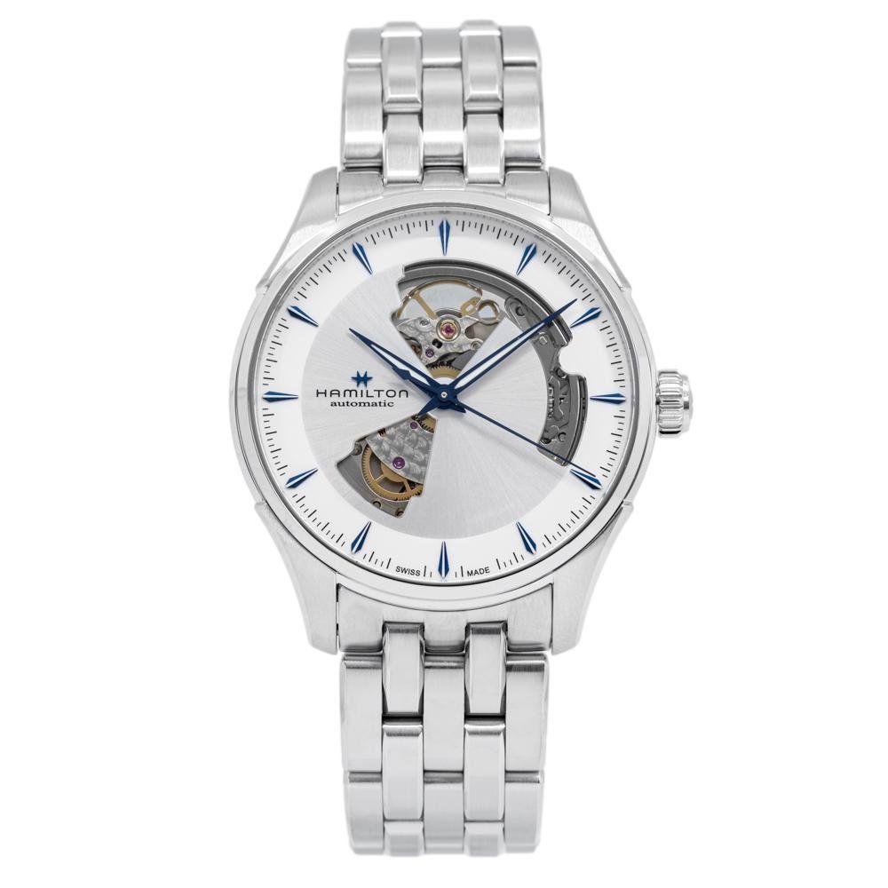 Hamilton Orologi: Hamilton Men's H32675150 OpenHearth Silver Dial Auto – Nuovo e nell'imballaggio originale da Schindellegi venduto da harveystore 1