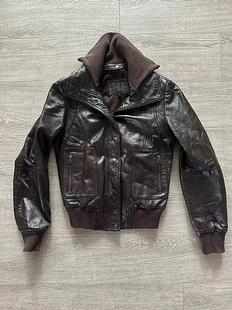 echte Lederjacke