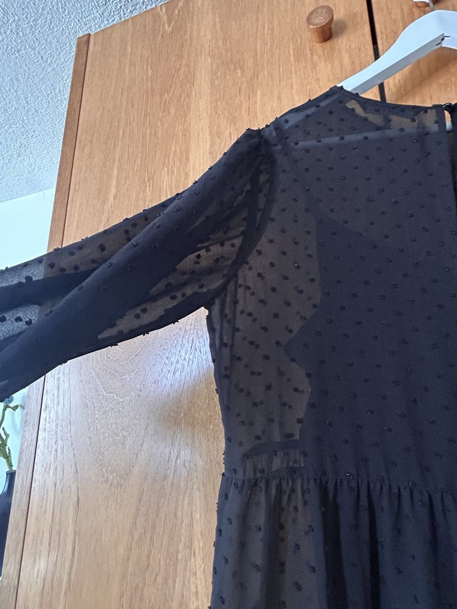 Only Vestiti: Schwarzes Maxikleid mit Pünktchenstoff Gr. 36 – Usato da Zürich venduto da olivia_oh_dear 2