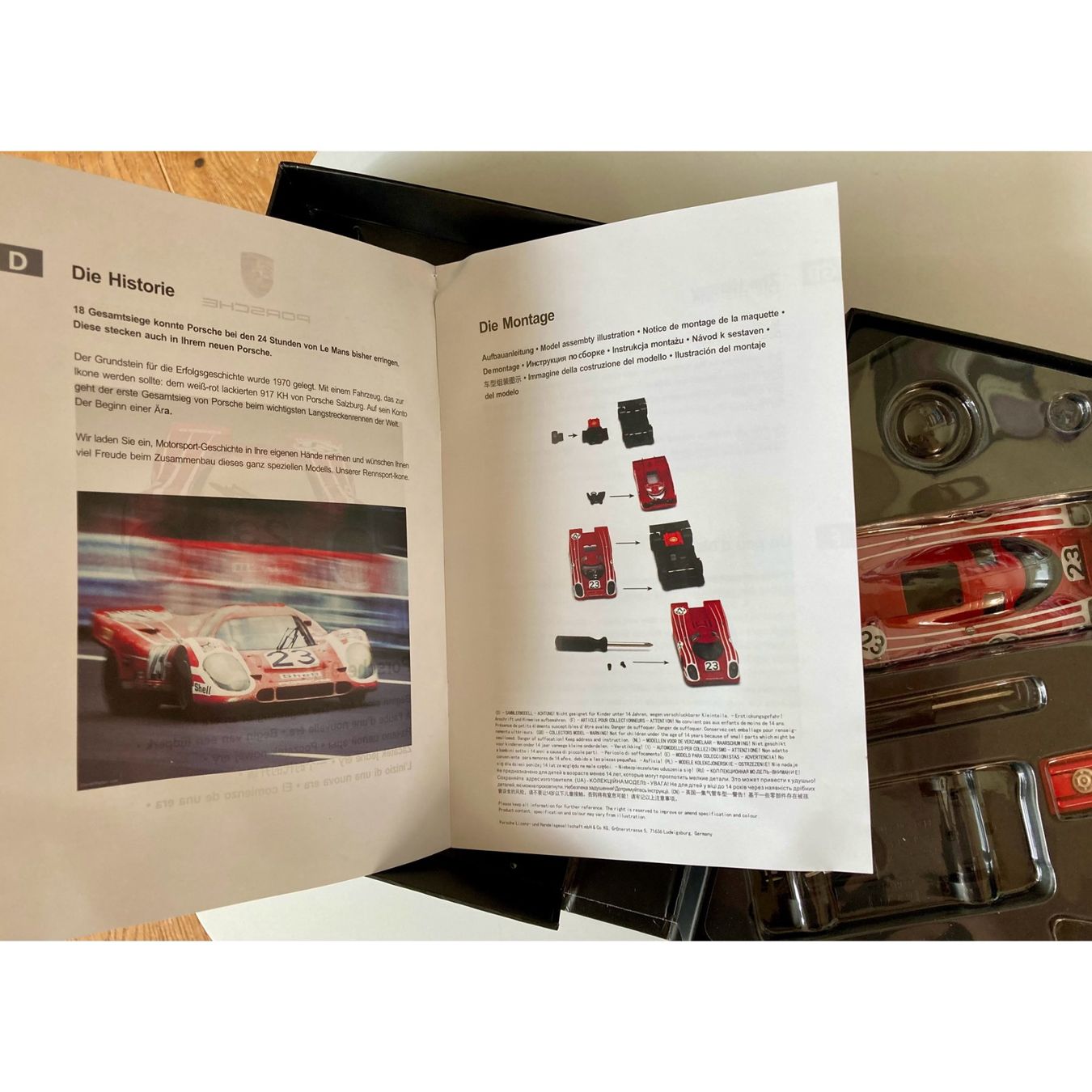 Porsche Modellini d'auto: Porsche 917 - Bausatz 1:43 – Nuovo e nell'imballaggio originale da Bern venduto da barga61 1
