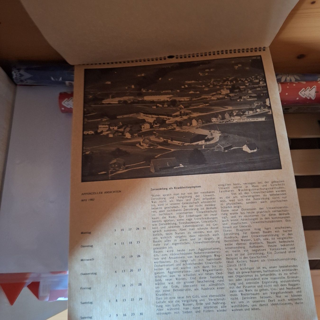Calendari: Appenzeller Wandkalender 1982 – Usato da Appenzell-Steinegg venduto da lichs 2