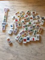 Domino-Spiel- mit Comics Bilder