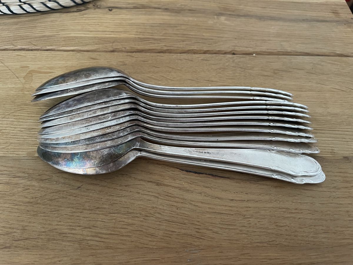 Set di posate: 13 Löffel versilbert Bavaria 90 45  – Usato da Elsau venduto da isidobrany09
