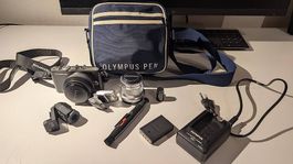 Olympus PEN E-PL3 Set mit zwei Objektiven und Sucher