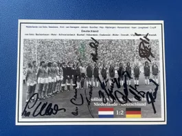 AUTOGRAMME WELTMEISTER DEUTSCHLAND 1974