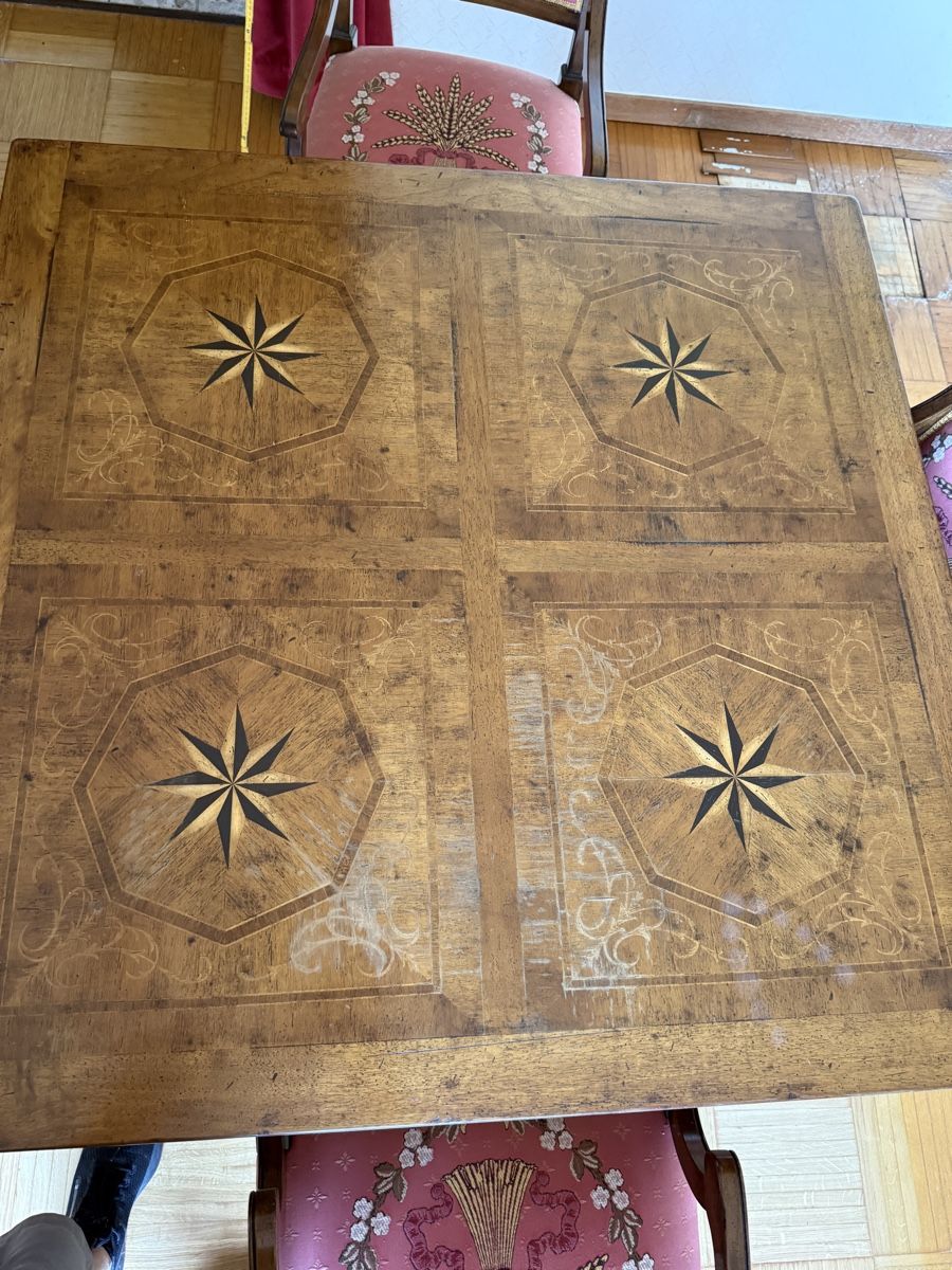 Tavoli: Table avec rallonge et 6 chaises style directoire – Usato da Clarens venduto da Gabi0062 2