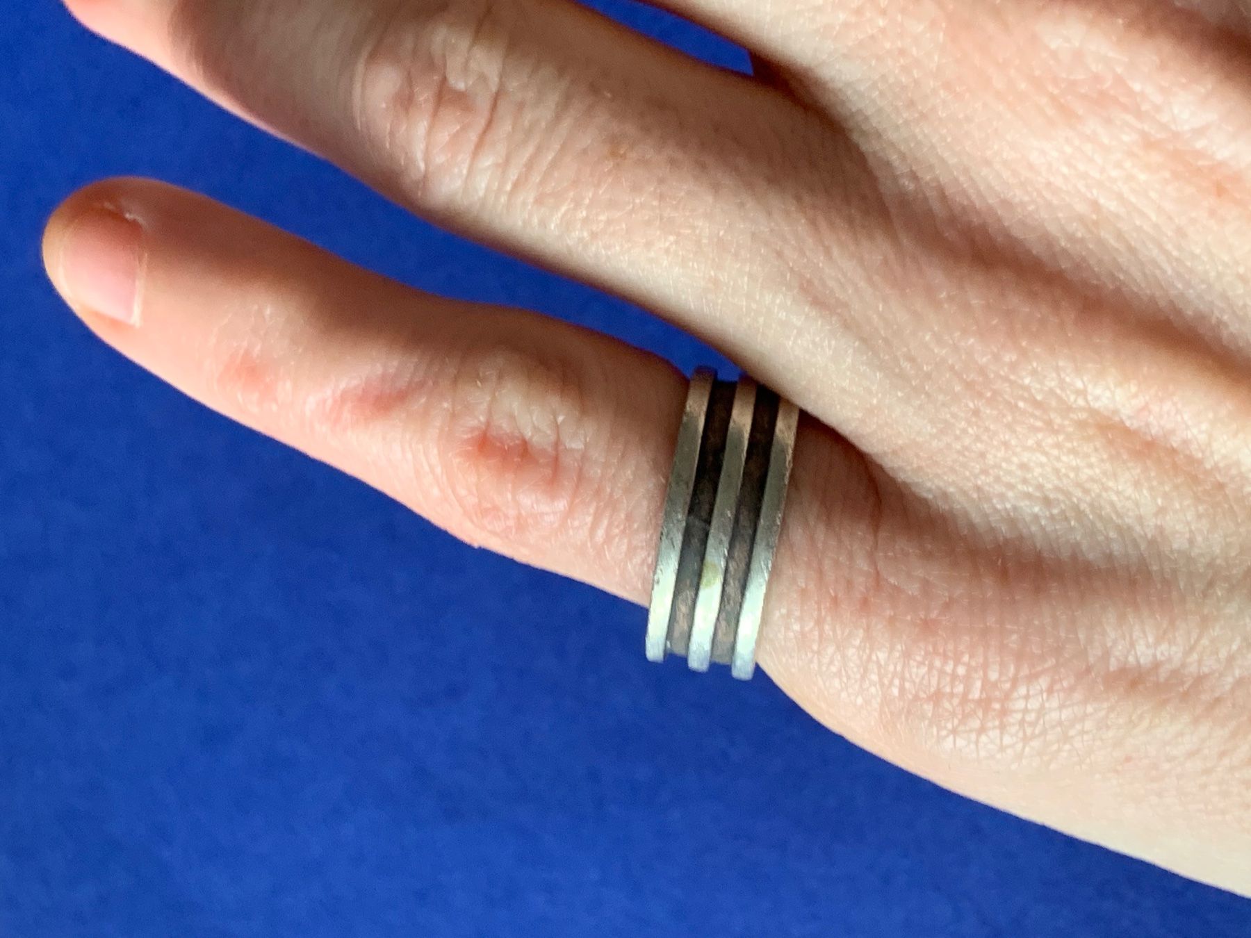 Bagues: Silberring 2 RILLEN Blacki (54) – D'occasion à Dittingen par Bellevista 2