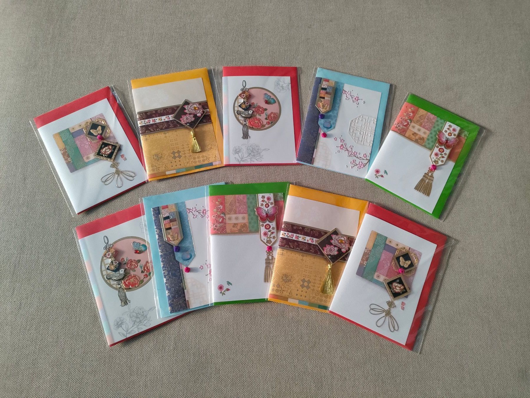 Karten: 10 Kunstkarten aus Korea- Aktion! – Neu und originalverpackt aus Bern von Lidia.5 7