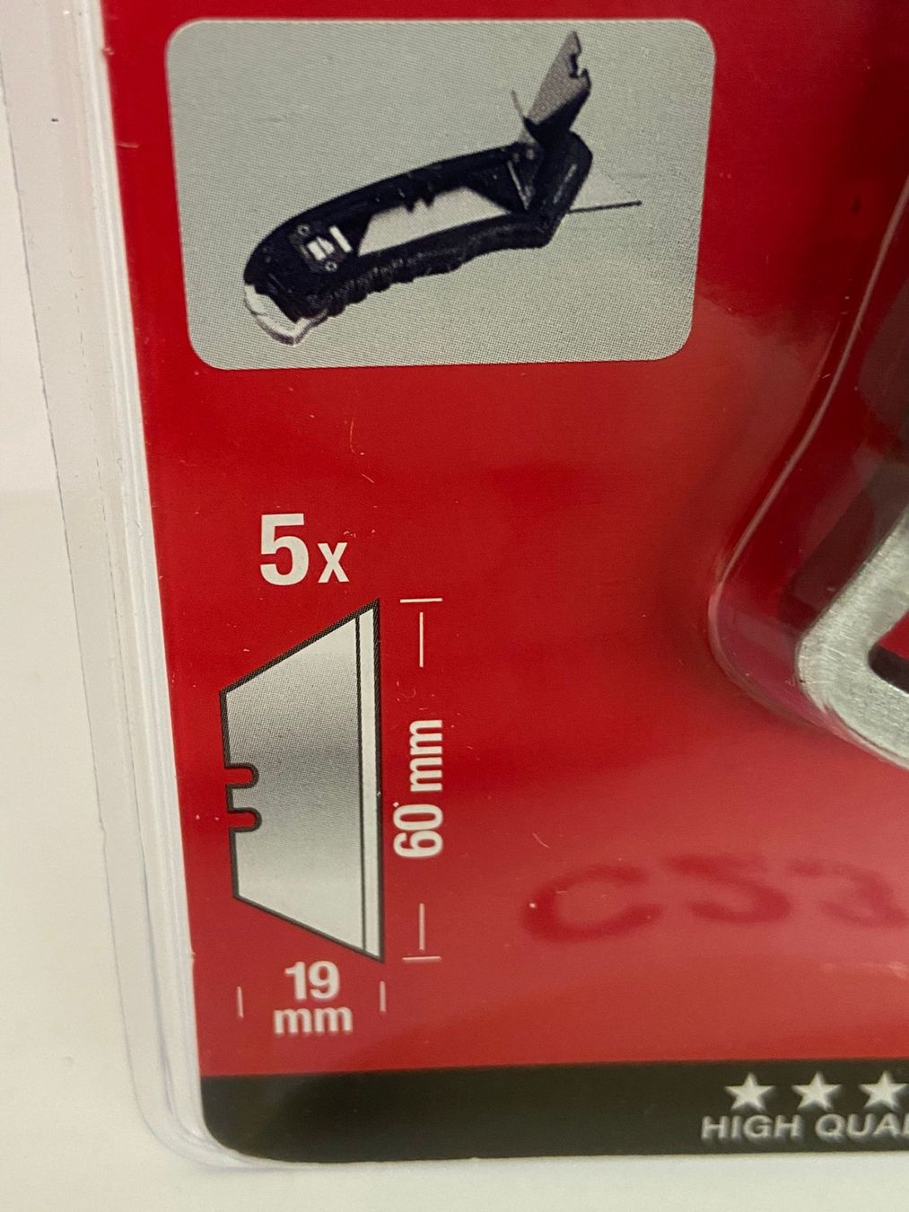 Coltelli tascabile: KWB Cutter Messer mit 5 klingen C23 – Nuovo (secondo la descrizione) da Heerbrugg venduto da ProBau-Liq 2