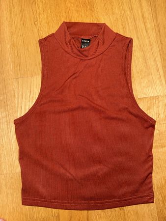 Top Shein marrone a costine taglia XS ottime condizioni