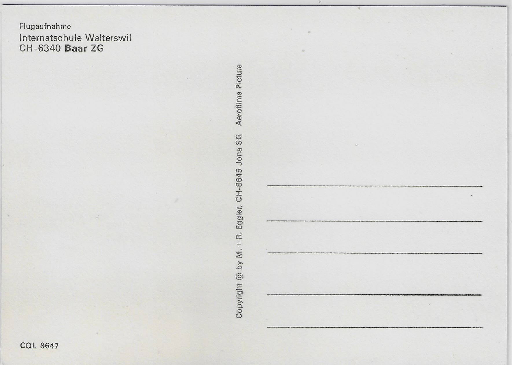 Cartoline postali: Flugaufnahme Internatschule Walterswil – Antico da Ettingen venduto da Kartenplanet 1