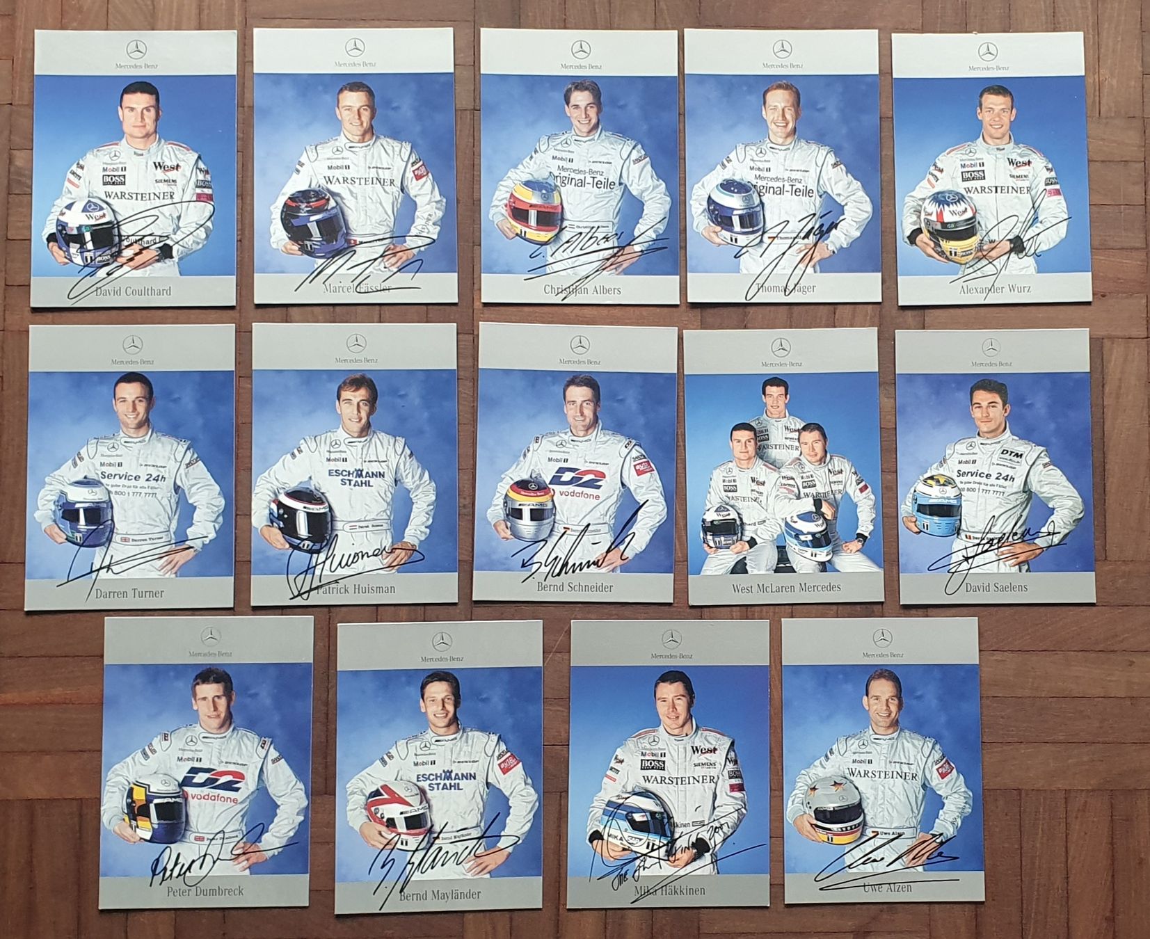 Autografi: 14 Autogrammkarten aus 2001, Formel 1 und DTM – Usato da Kreuzlingen venduto da Rschweiz1