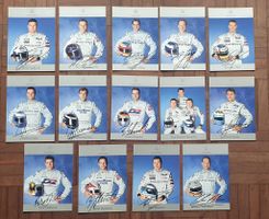 14 Autogrammkarten aus 2001, Formel 1 und DTM
