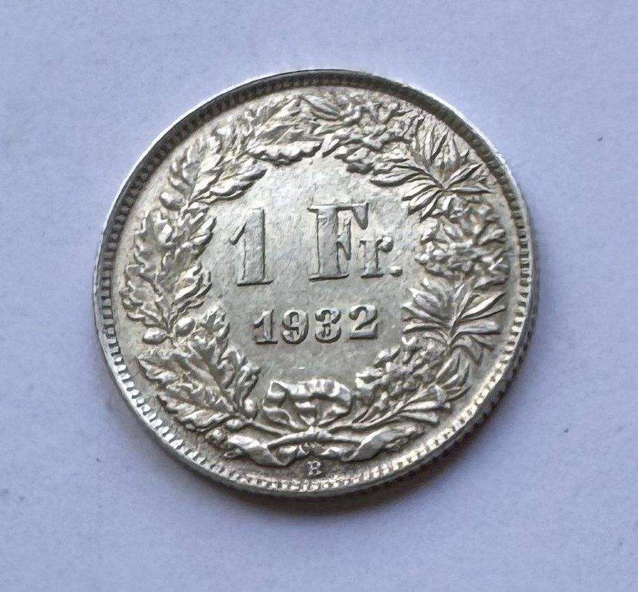 Tutti le monete: 1932 1 Franken -unz – Usato da Kirchberg SG venduto da Zenhad69