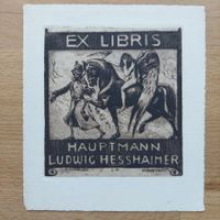 Exlibris Ludwig Hesshaimer - Original Radierung Tod