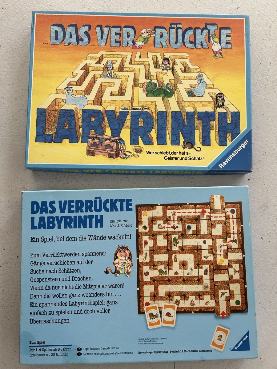 Ravensburger Spiele: Das Verrückte Labyrinth - Ravensburger 1986 – Gebraucht aus Bern von spraydose