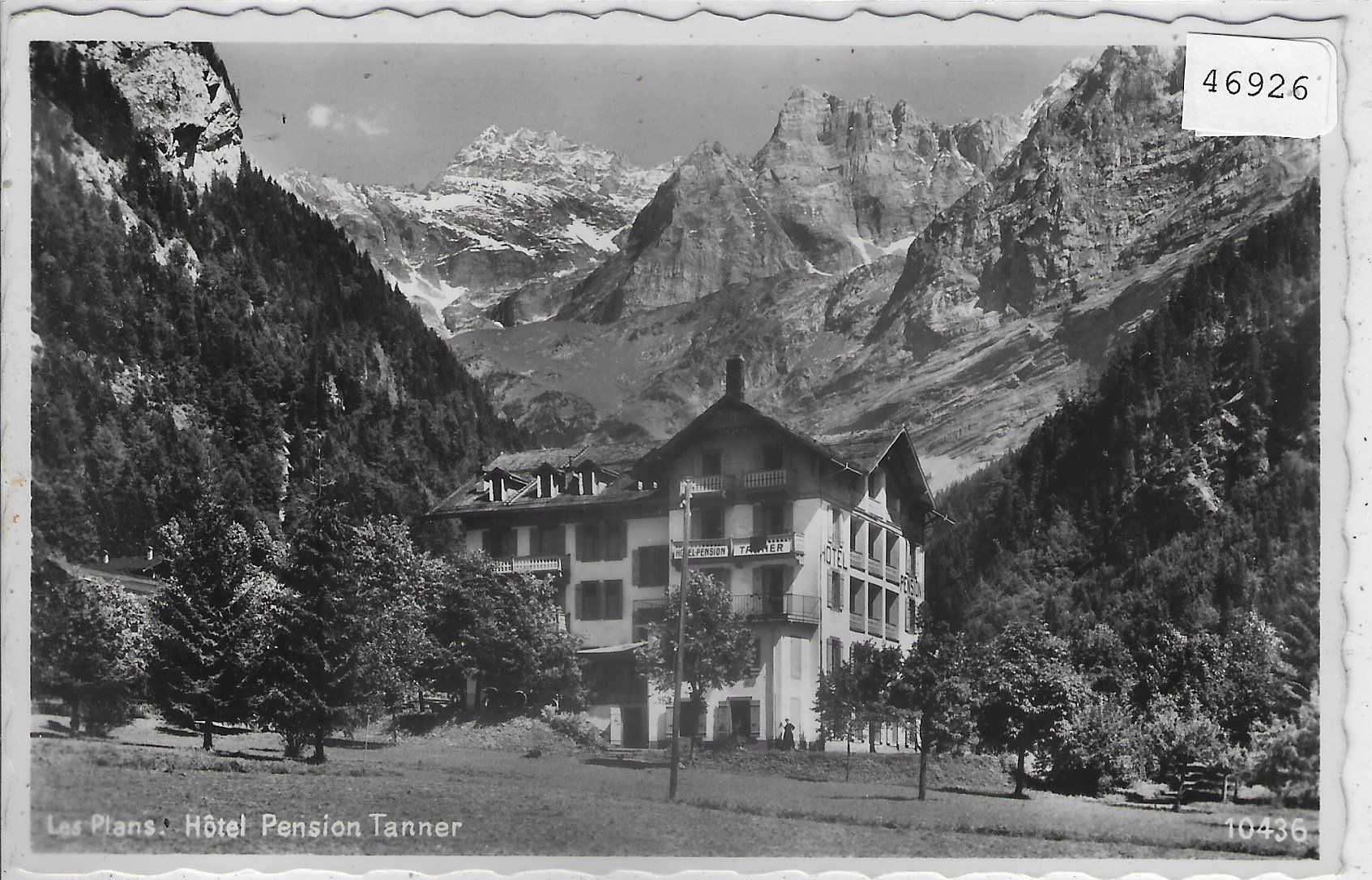 Cartoline postali: Les Plans - Hotel Pension  Tanner – Usato da Ettingen venduto da Kartenplanet