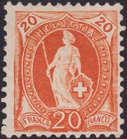 1895, Stehende Helvetia: 66D ungebraucht, schön!, K: 200.-