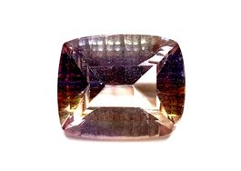 Amétrine coussin concave cut 11.46 ct - CERTIFICAT 344.- Fr