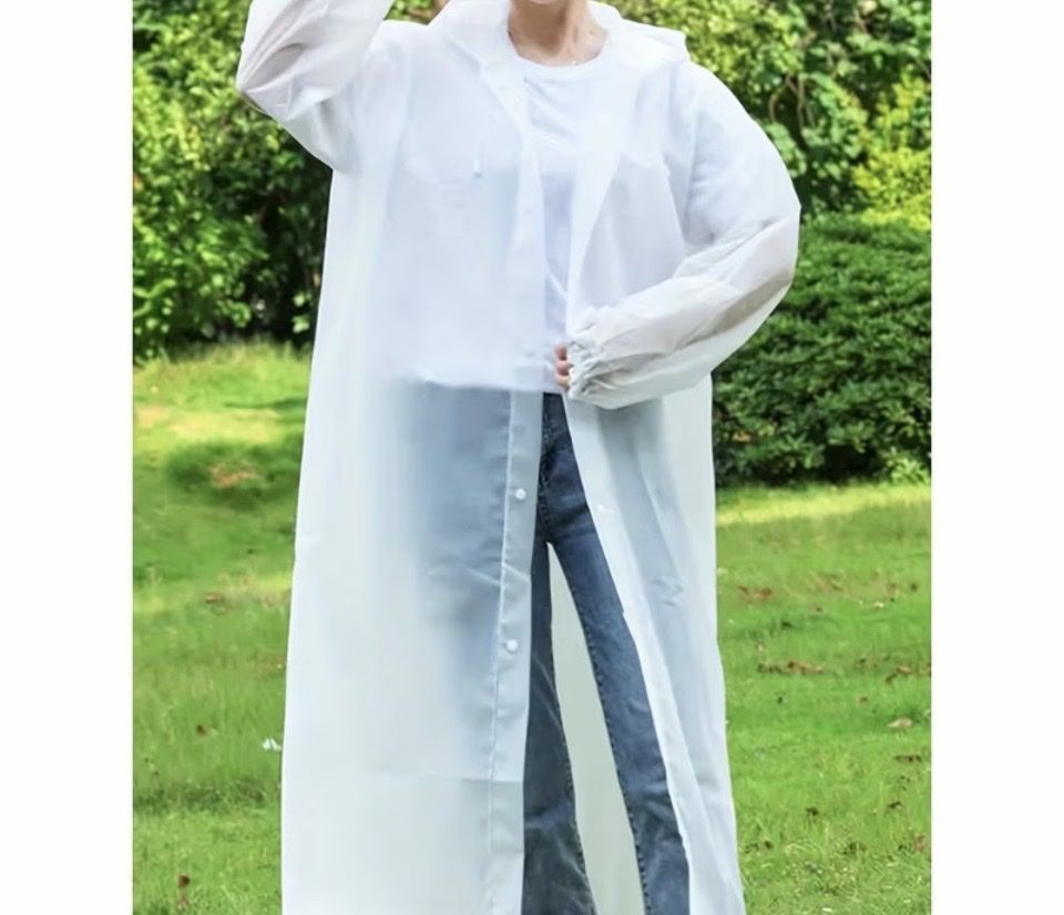 Cappotti: Leichter Regenmantel, unisex, weiss – Nuovo e nell'imballaggio originale da Glattfelden venduto da hel_8tb6 1